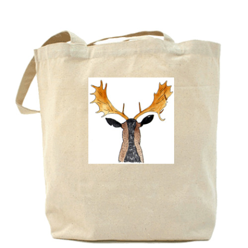 Сумка шоппер с принтом олень