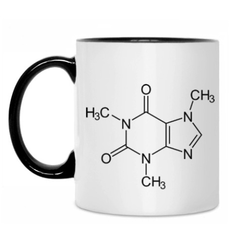 Кружка с принтом Caffeine