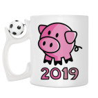 Кружка с футбольным мячиком