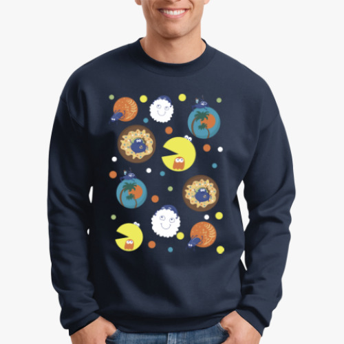 Свитшот с принтом Жуки-скарабеи