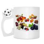 Кружка с футбольным мячиком