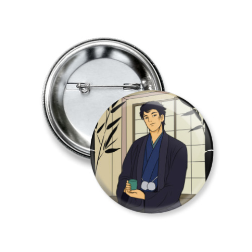 Значок 37мм Сакаи в кимоно