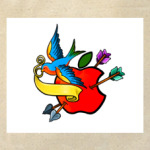 Холщовая сумка Apple flash