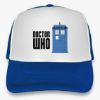 Кепка Trucker, синяя Доктор Кто