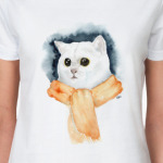 Кот в шарфе