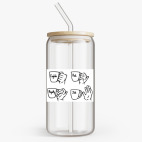 Банка с бамбуковой крышкой