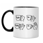 Кружка двухцветная