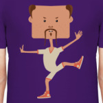 Смешной нарисованный каратист