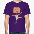 Смешной нарисованный каратист