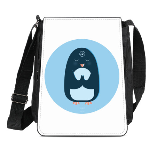 Сумка-планшет с принтом Animal Zen: P is for Penguin