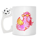 Кружка с футбольным мячиком