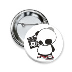 Панда с магнитофоном