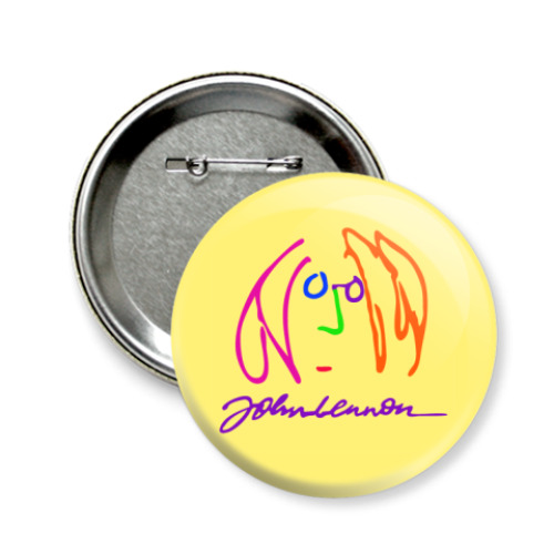 Значок 58мм с принтом John Lennon