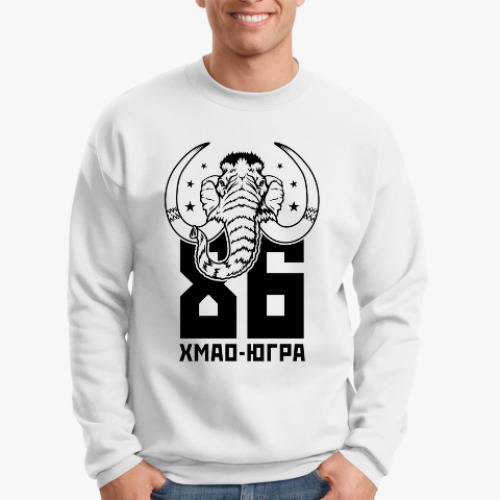 Свитшот с принтом Мамонт 86