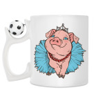 Кружка с футбольным мячиком