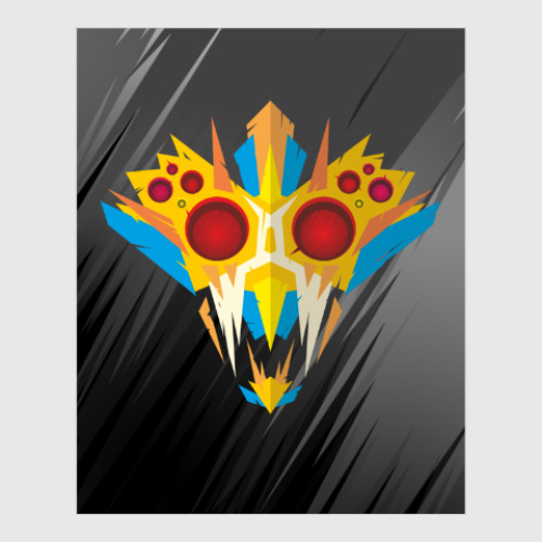 Постер с принтом Ритуальная маска воина