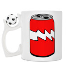 Кружка с футбольным мячиком