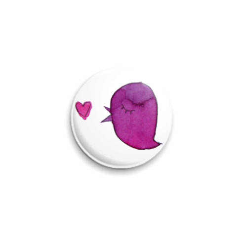 Значок 25мм Love birdie