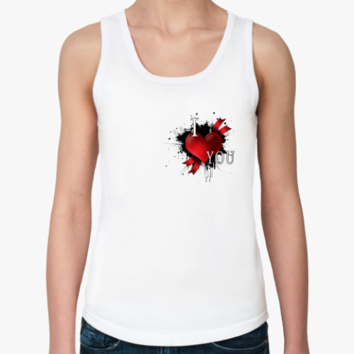 Женская майка с принтом LOVE