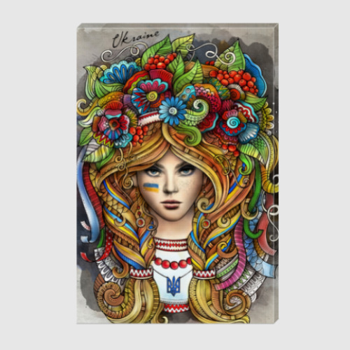 Холст с принтом Украинка