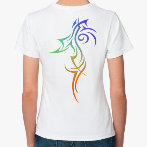 Классическая футболка с принтом Трайбл