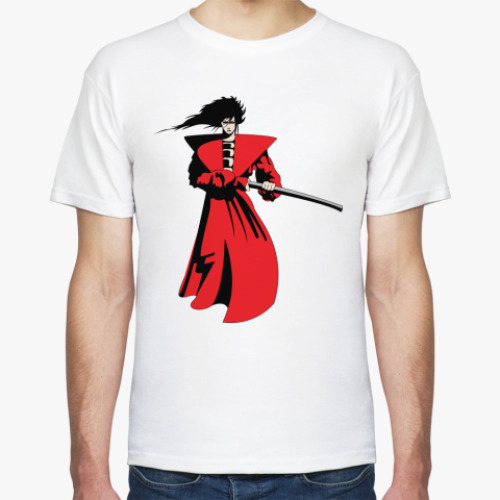 Футболка с принтом Самурай
