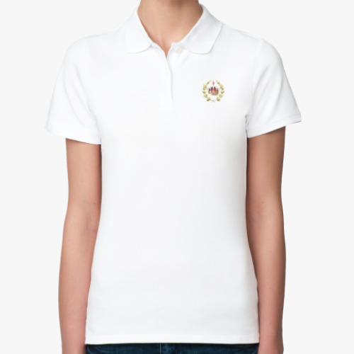 Женская рубашка поло (печать) с принтом The Royal