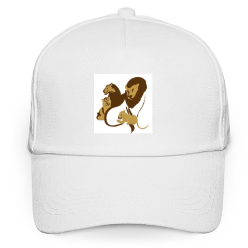 Кепка бейсболка с принтом Львы