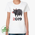 Женская футболка органик