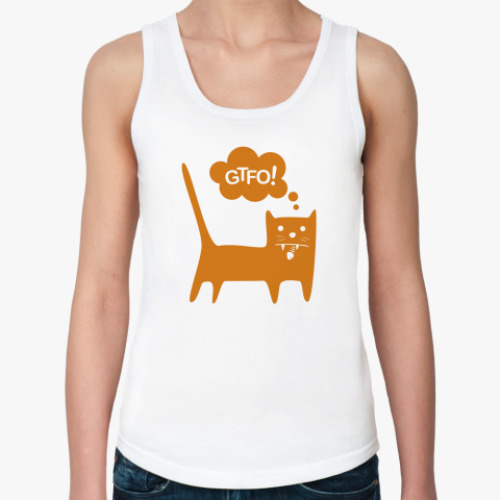 Женская майка с принтом GTFO!