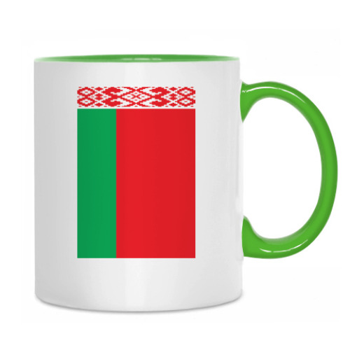 Кружка с принтом Беларусь. Государственный Флаг