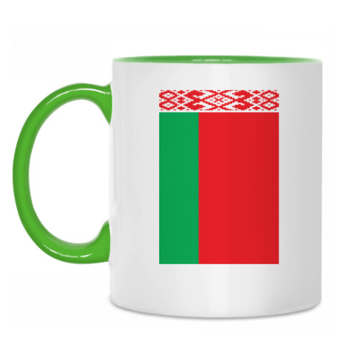 Кружка с принтом Беларусь. Государственный Флаг