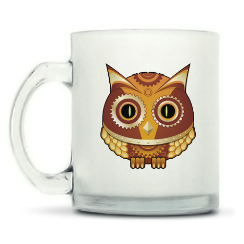 Кружка матовая с принтом Steam Owl