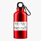 Металлическая бутылка 400 мл UV-DTF