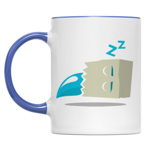 Кружка с принтом Спящее Приведение в пакете