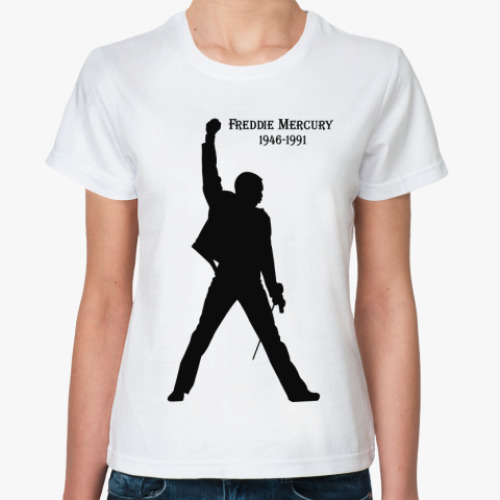 Классическая футболка с принтом Фредди Меркьюри