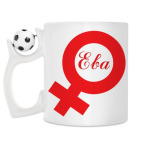 Кружка с футбольным мячиком