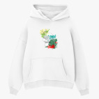 Толстовка худи оверсайз