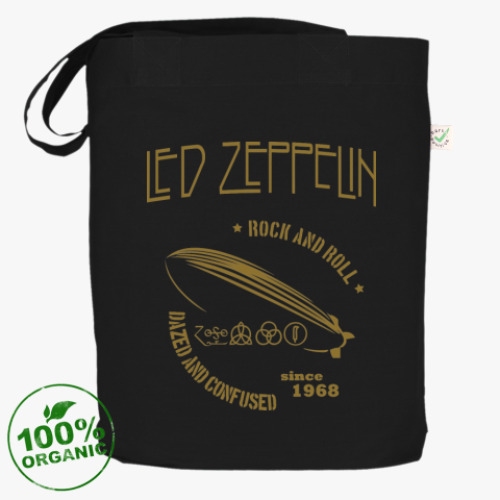 Сумка шоппер с принтом Led Zeppelin