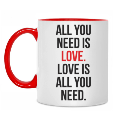 Кружка All you need is love