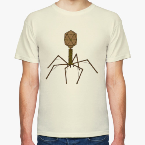 Футболка с принтом Стимпанк бактериофаг