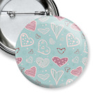 Узор из сердец, валентинки