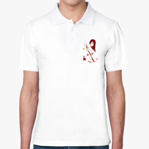 Рубашка поло с принтом Сексуальная девушка