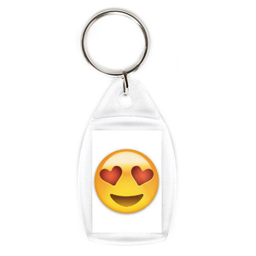 Брелок с принтом Emoji Смайл: Влюбленный