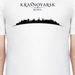 Красноярск Россия, силуэт города