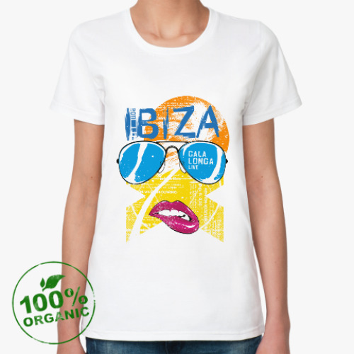 Женская футболка из органик-хлопка Ибица