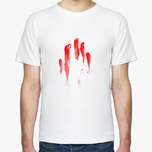 Футболка с принтом Кровавый след
