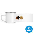 Кружка металлическая белая (круговая запечатка)