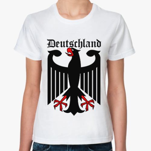 Классическая футболка с принтом Германия