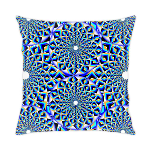 Подушка с принтом Иллюзия движения